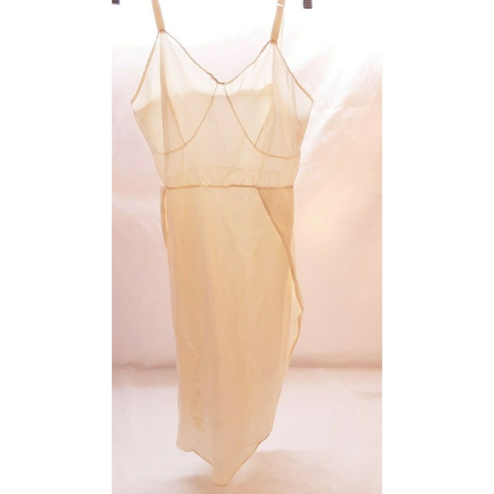 🌻Vintage 60's retro Tosca Lingerie Babydoll Cream Nightgown Slip Small